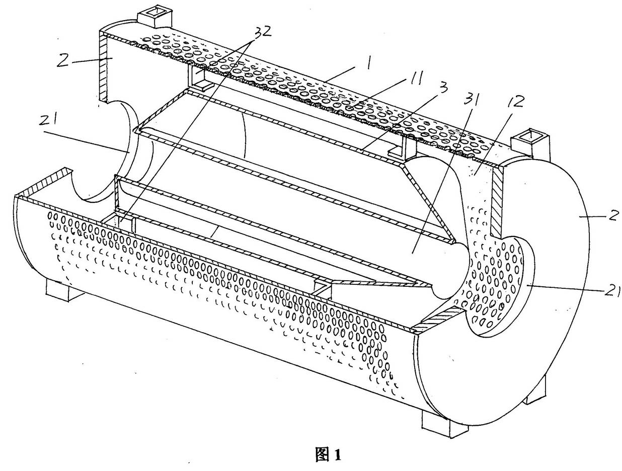 Dyeing cylinder structure for beam dyeing machine