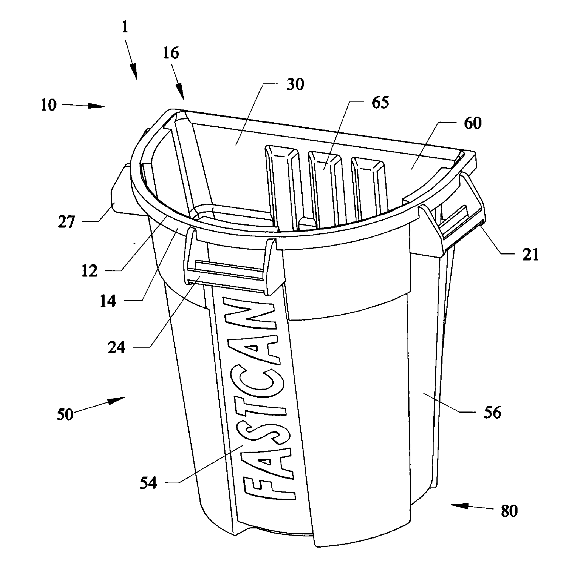 Reinforced dust pan and refuse container