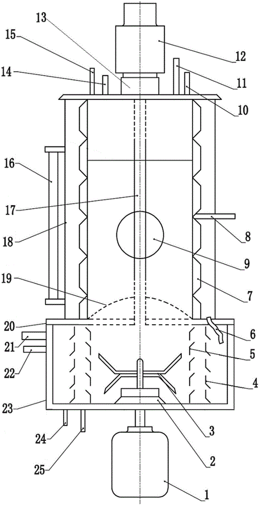 A high-gravity cross-flow high-pressure full-phase reactor for preparing nano-alumina