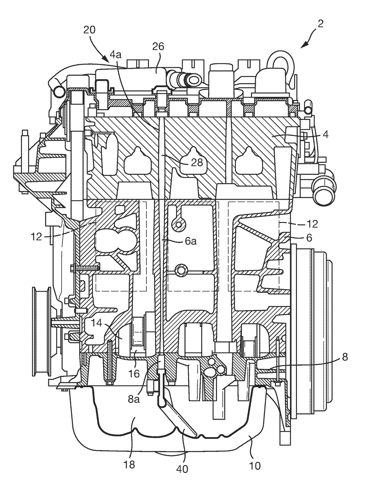 Engine housing component