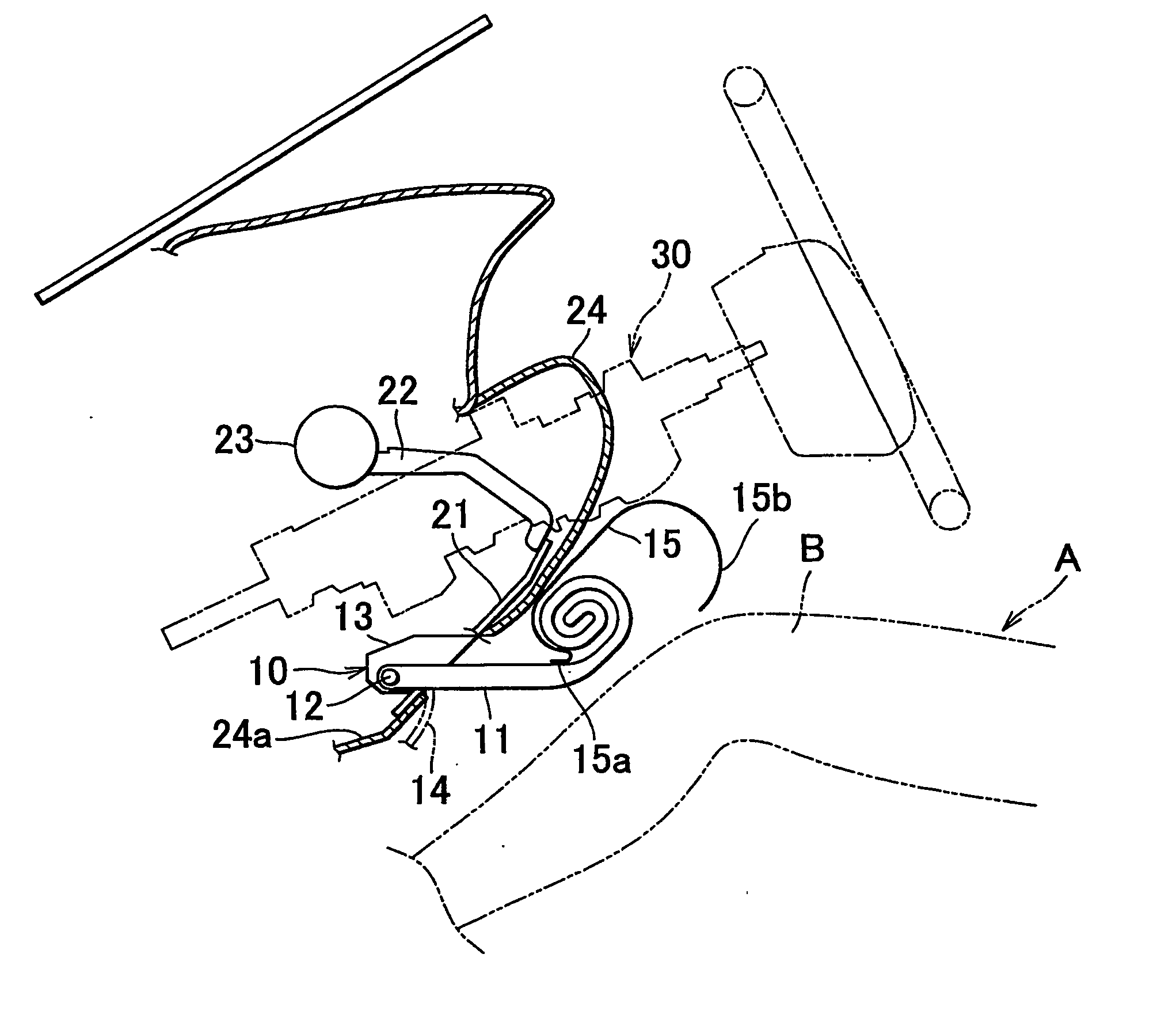 Knee protection apparatus for vehicle occupant