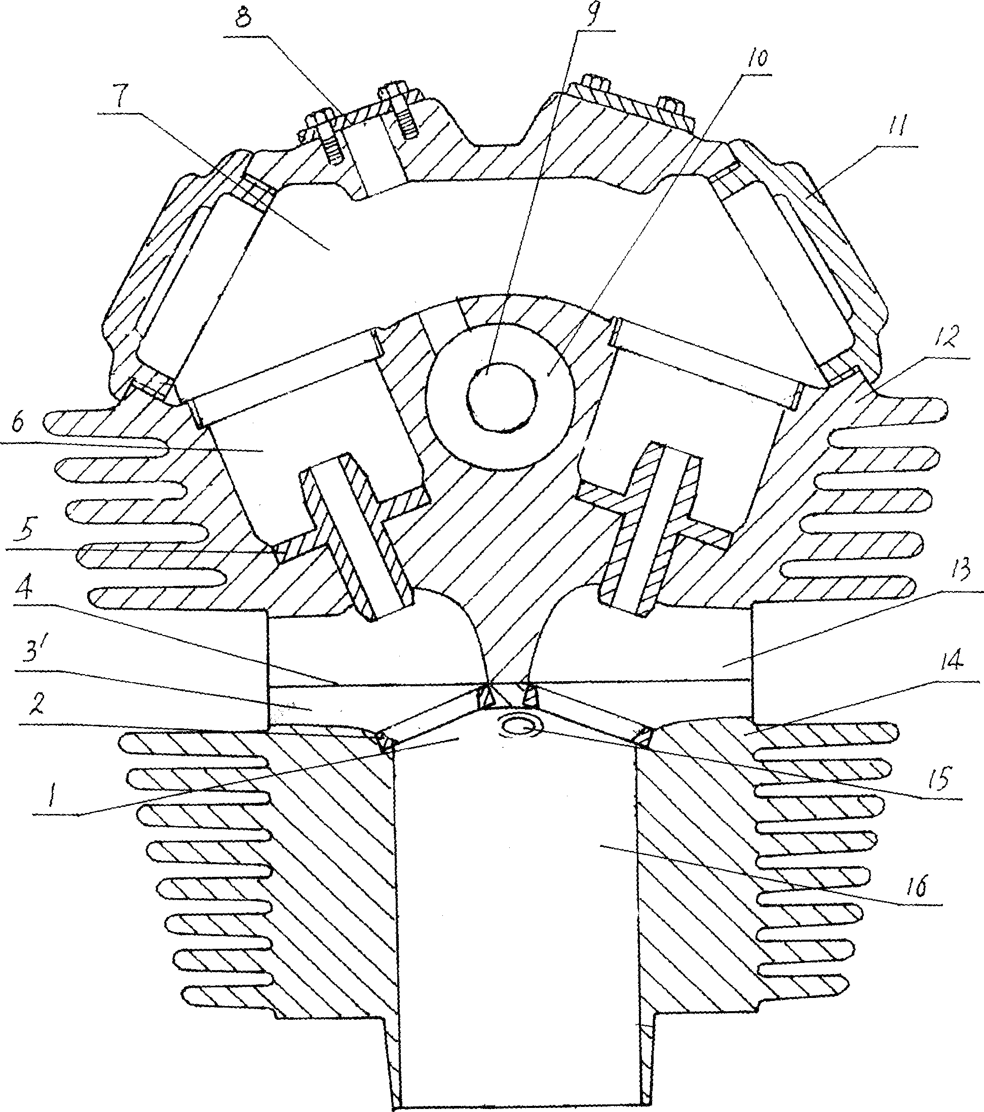 Motorcycle engine cylinder