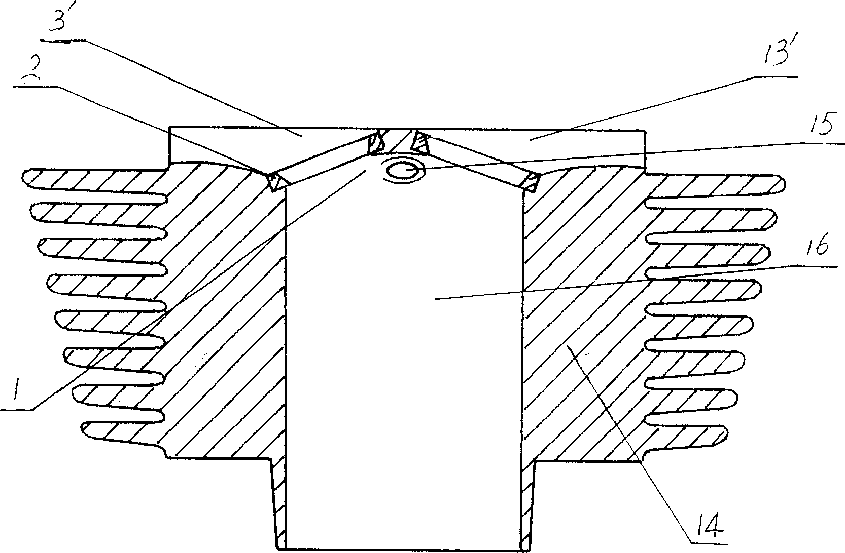 Motorcycle engine cylinder