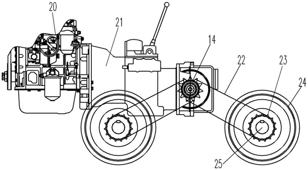 Mining explosion-proof diesel engine steel wheel locomotive with continuously variable speed function