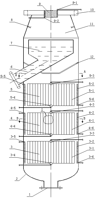 Integrated coal gasification waste heat recovery device
