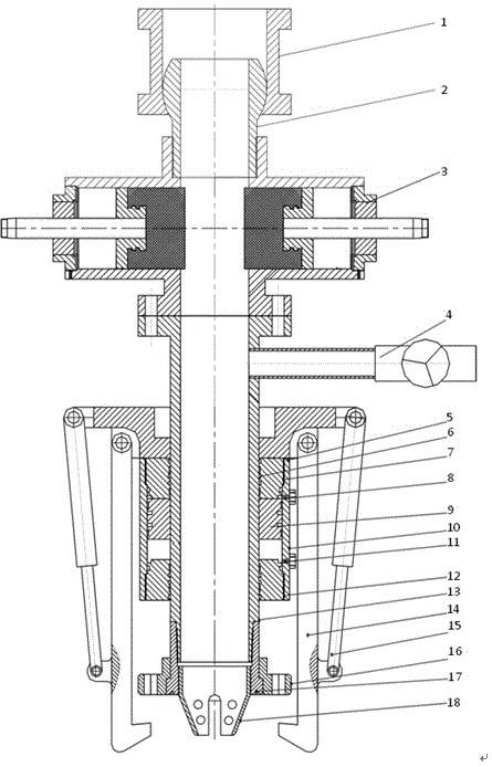 Hydraulic self-locking quick-mounting blowout prevention device and method