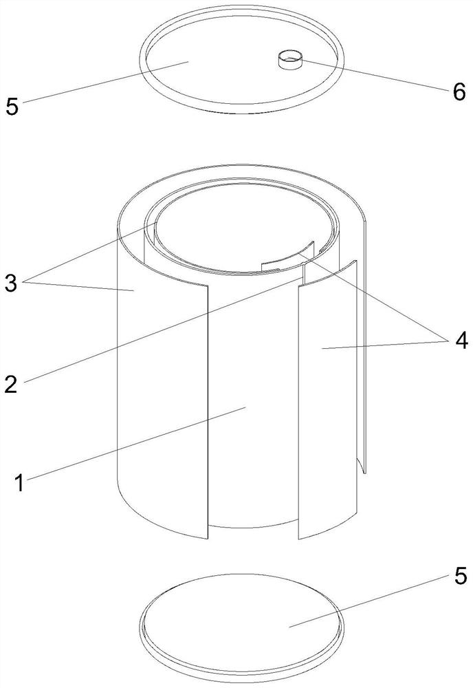 Film-coated barrel and preparation method thereof