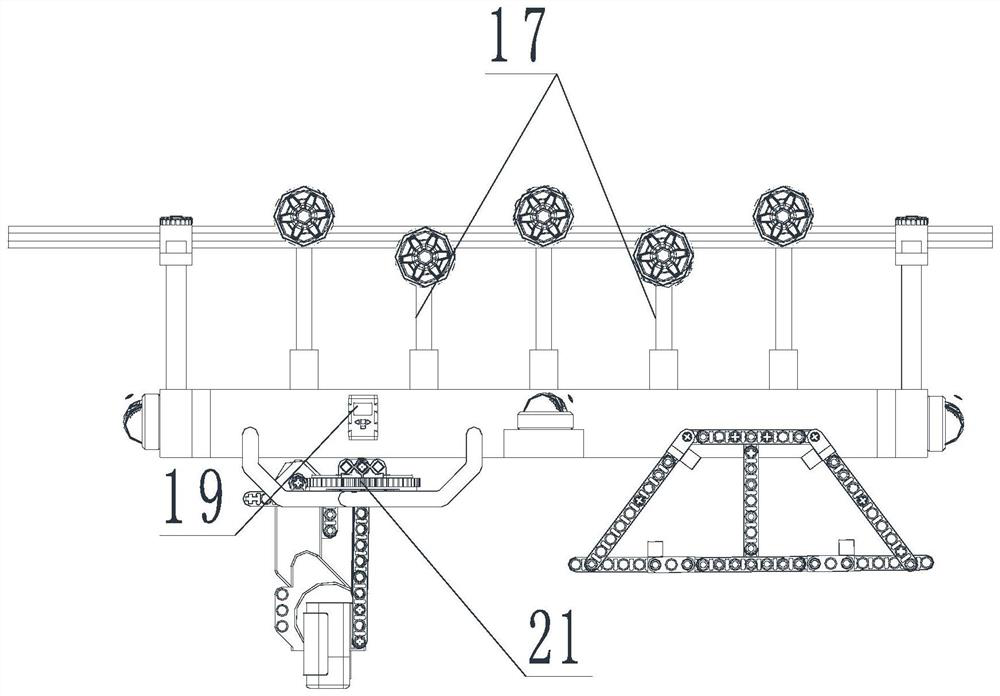 A transmission line ground channel inspection system suitable for complicated situations