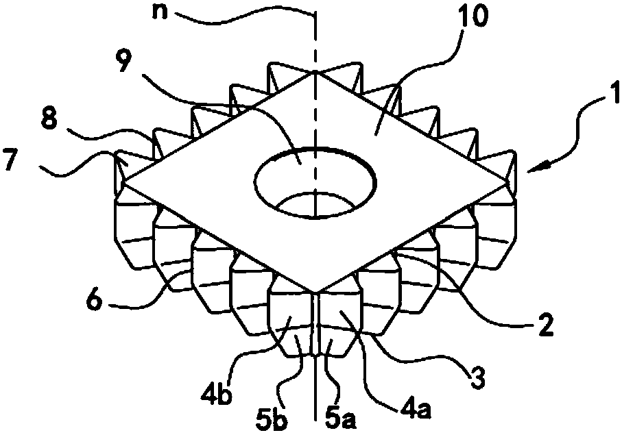 Indexable cutting blade for cutting machining of engineering rubber materials