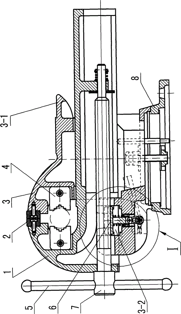 Front-mounted snap action vise