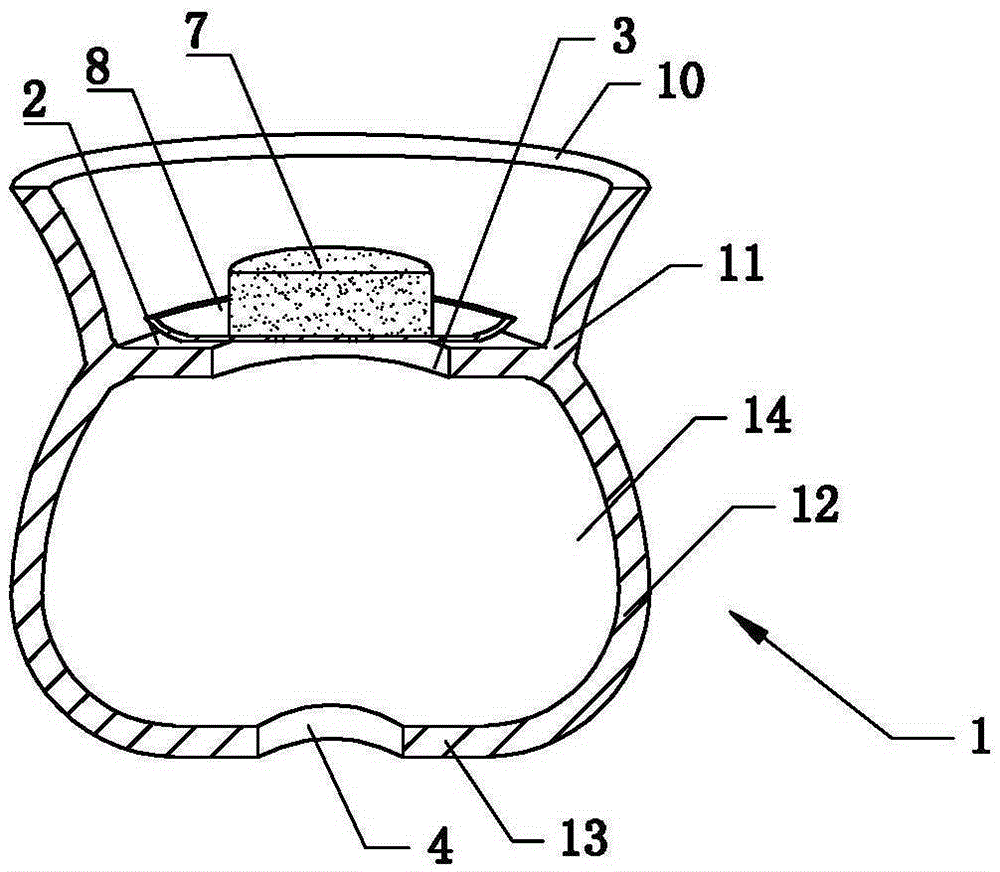 Umbilical therapy support, manufacturing method and umbilical therapy device