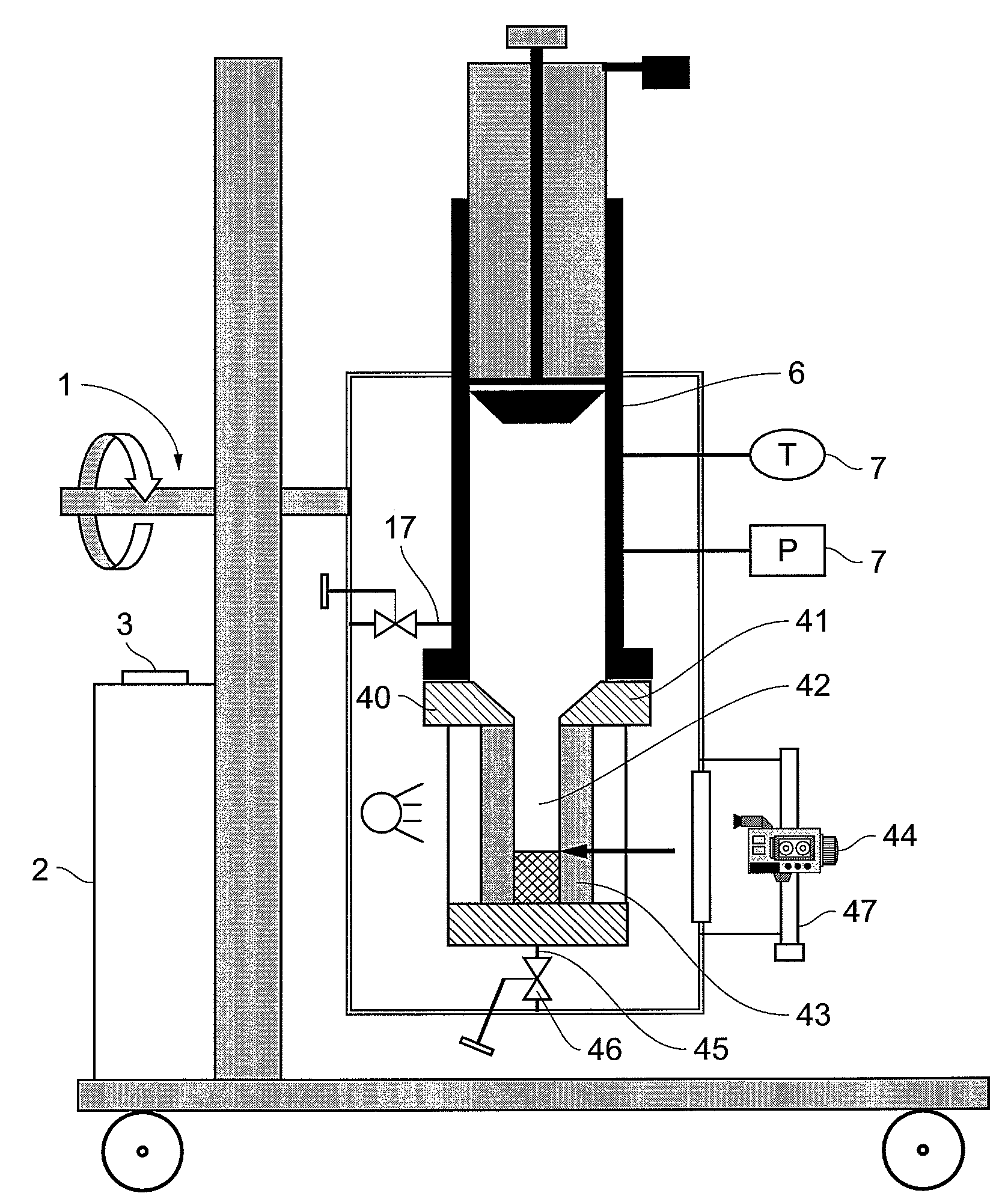 Device and method for thermodynamic measurements on petroleum fluids