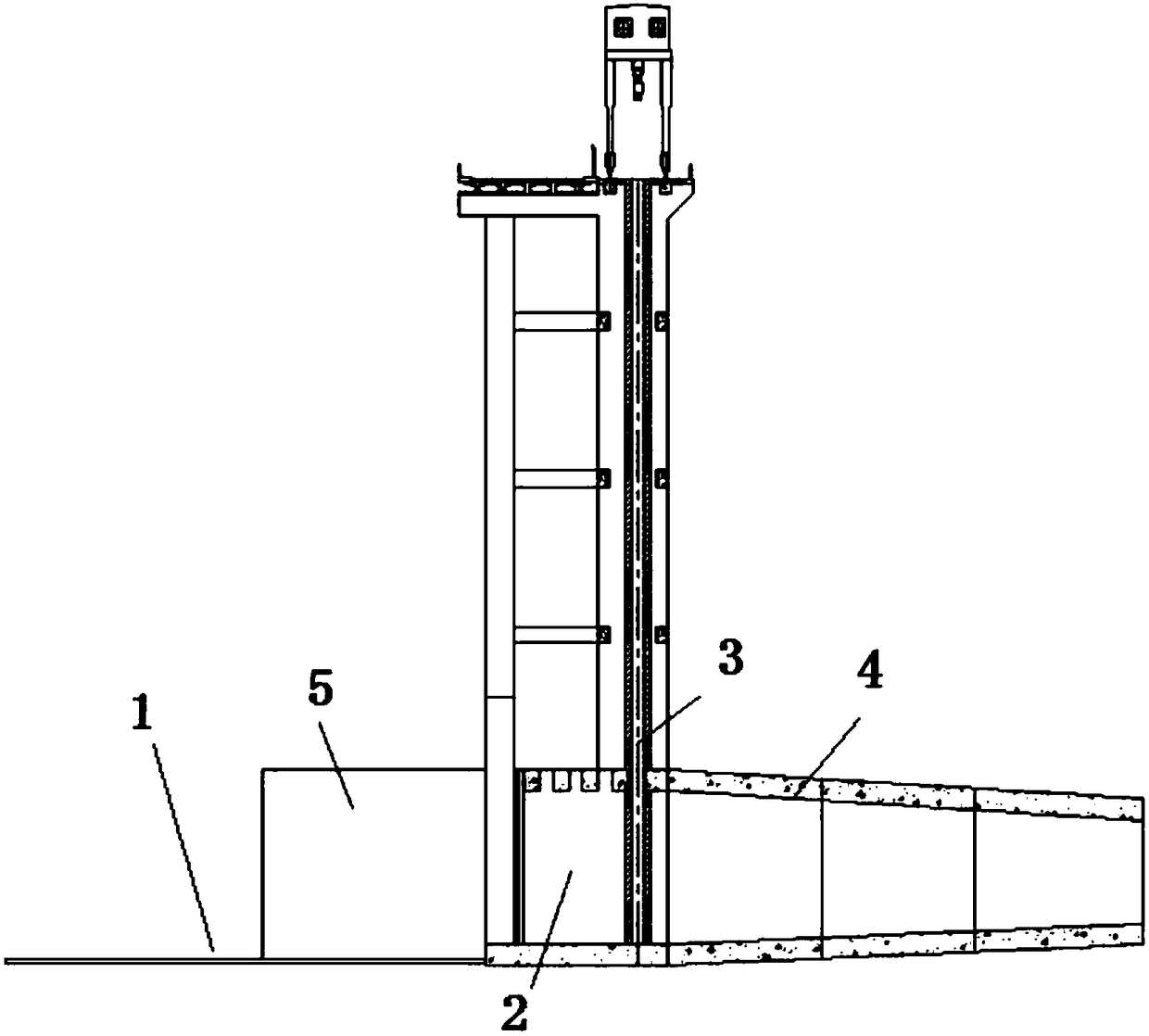 Hydropower-station simultaneous-power-generation-and-water-pumping water inlet/outlet arrangement structure