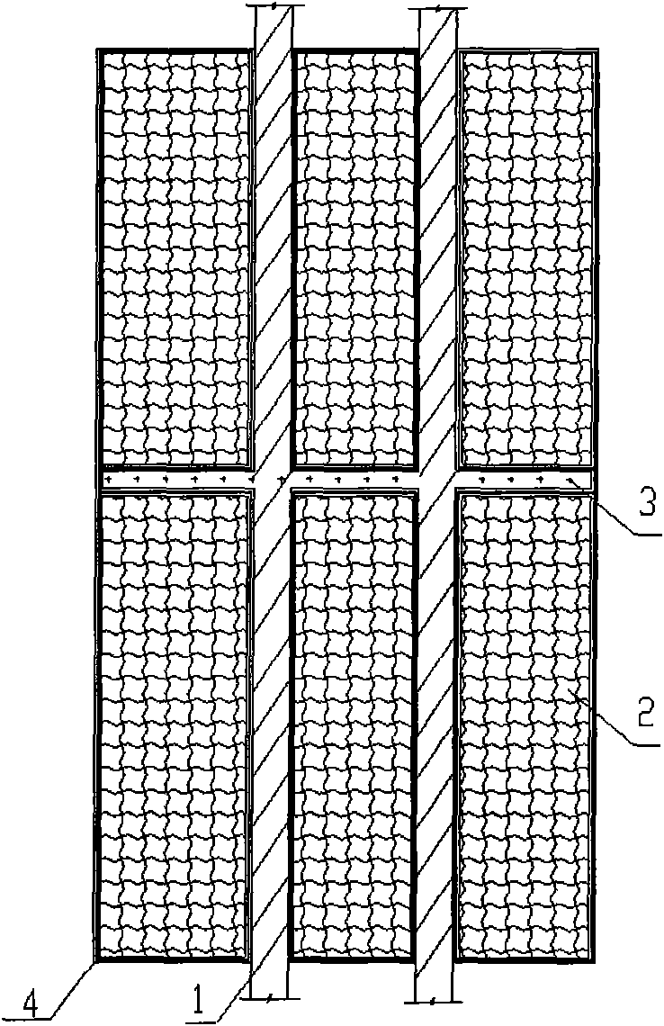 Salt-resistant type terrace planting method for seaside salt wasteland