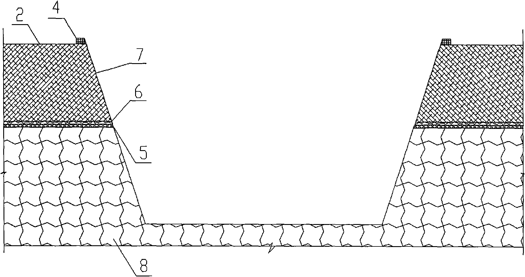 Salt-resistant type terrace planting method for seaside salt wasteland