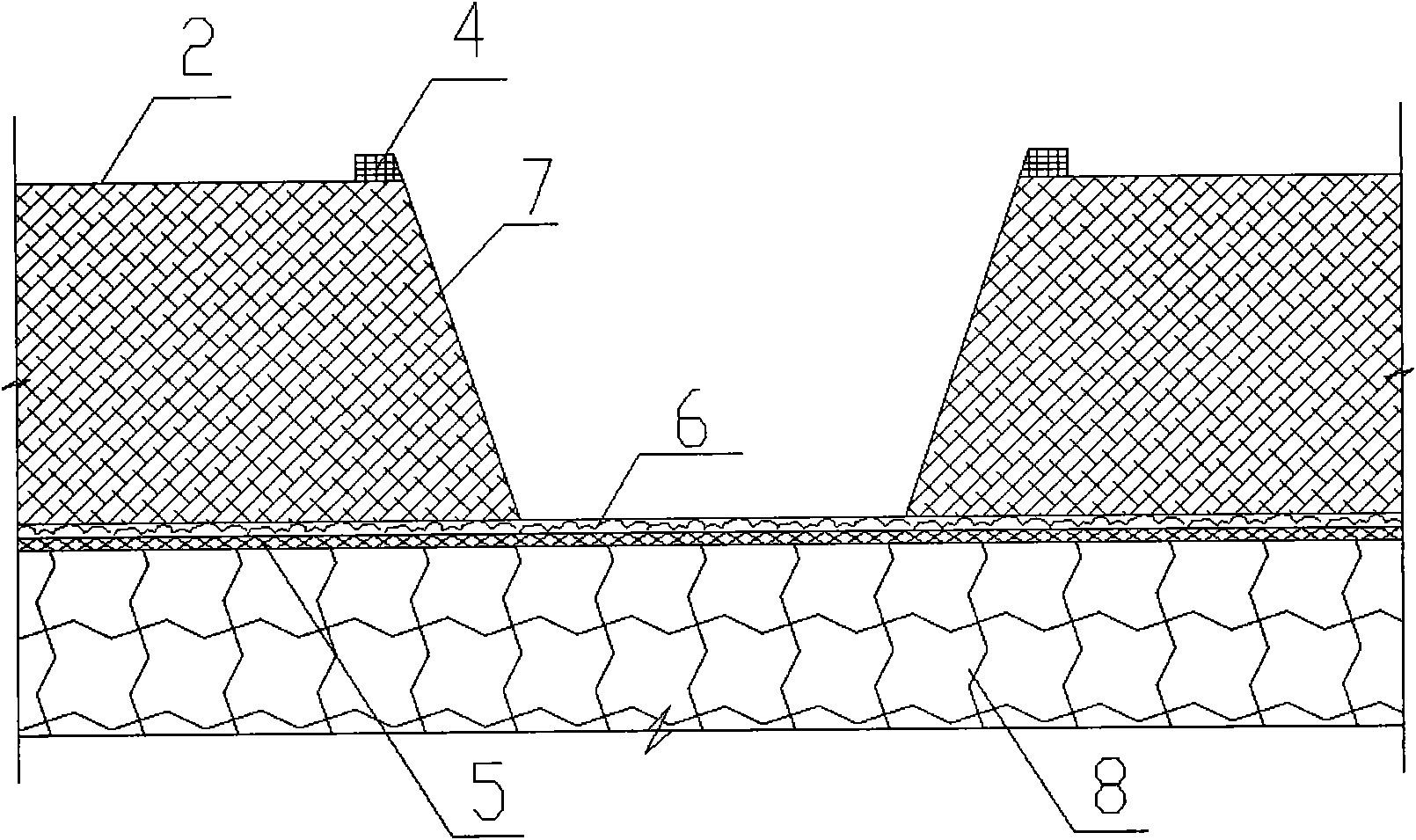 Salt-resistant type terrace planting method for seaside salt wasteland