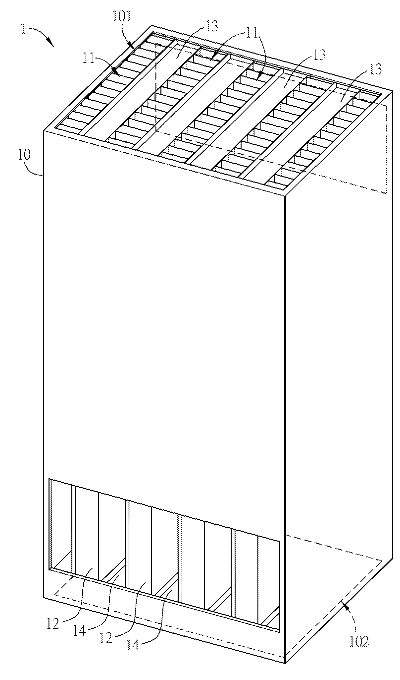 Heat exchanging module and electronic device applying the same