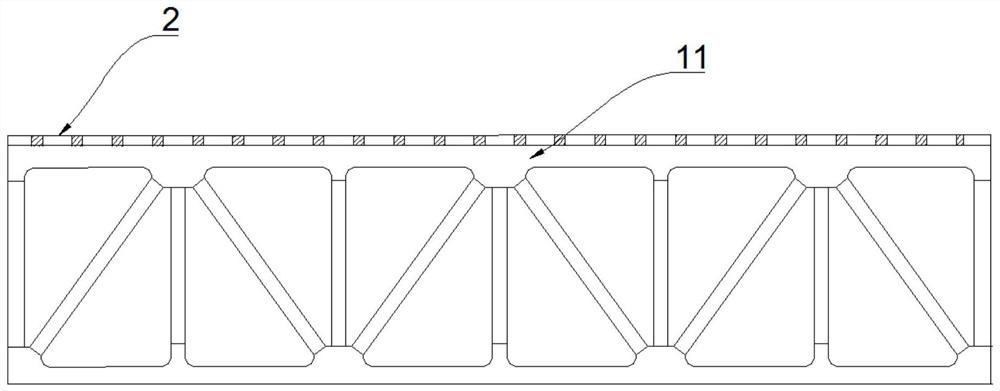 Concrete bridge deck composite structure bridge and construction method thereof