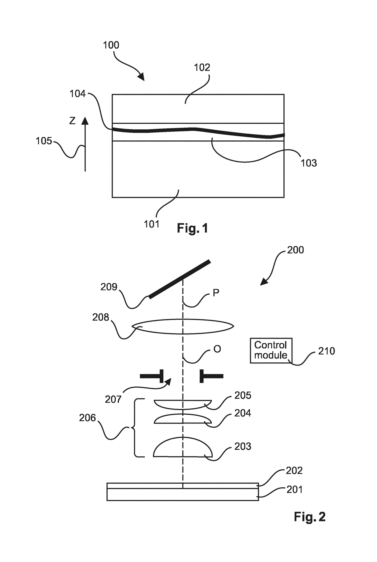 Scanning imaging system with a novel imaging sensor with gaps for electronic circuitry