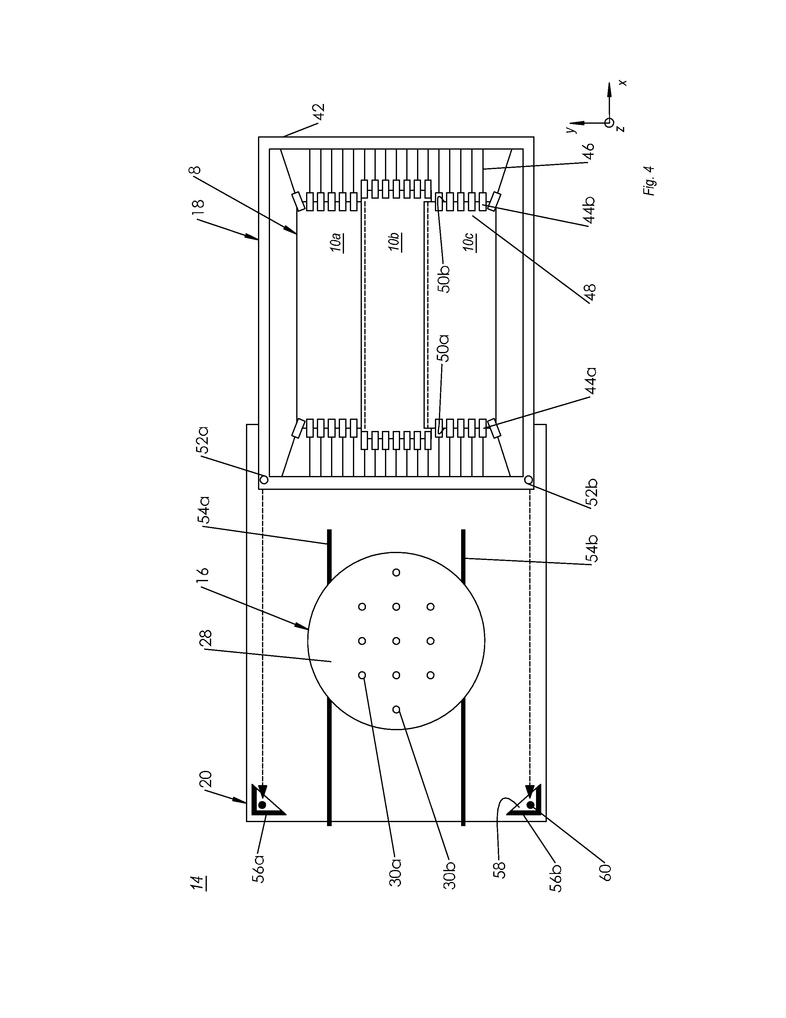 Method and a device for the preparation of a dry textile preform
