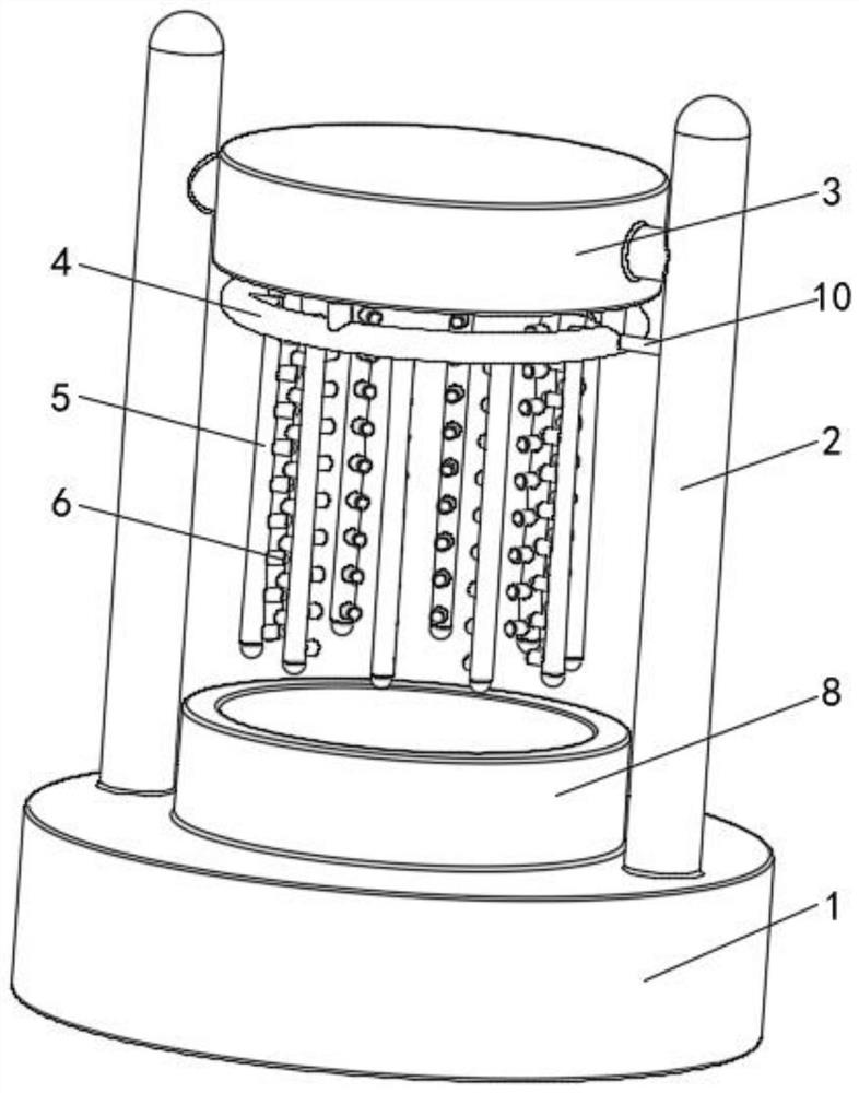 Reverse osmosis membrane cleaning device with strong pertinence