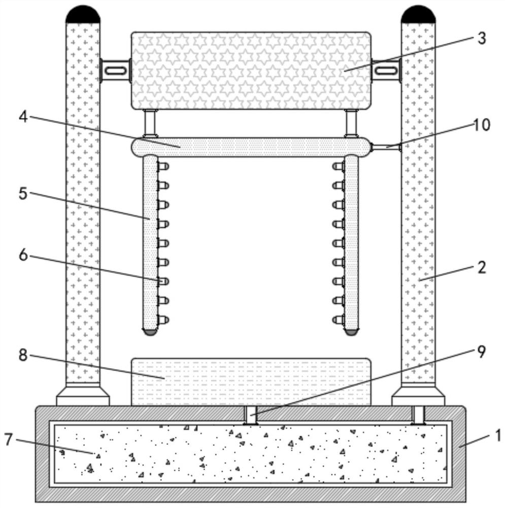 Reverse osmosis membrane cleaning device with strong pertinence