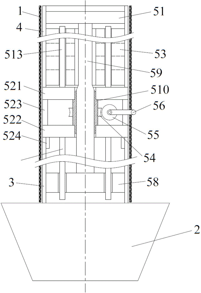 Growing frame of scindapsus aureus cultivation device