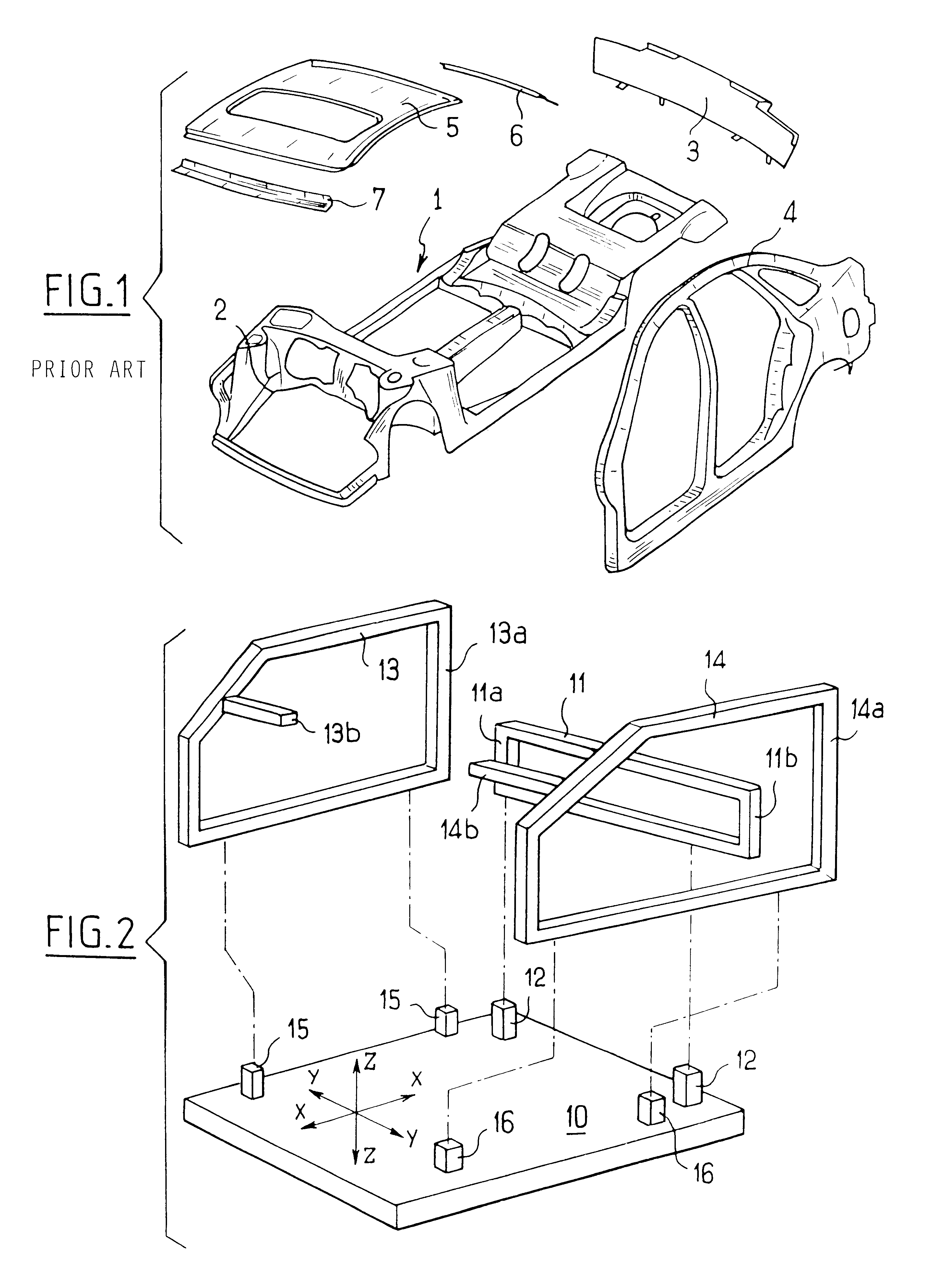 Method for making a motor car body