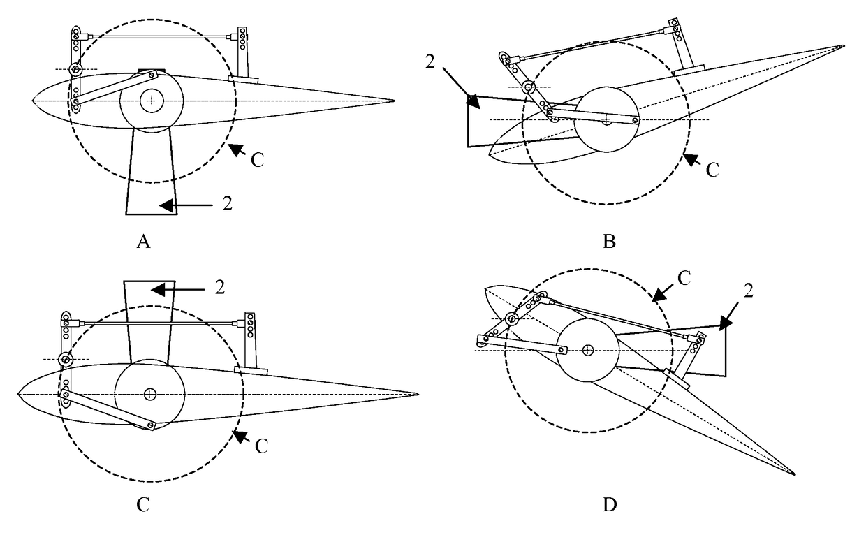 Rotary machine comprising a rotor placed in a fluid and equipped with orientable blades