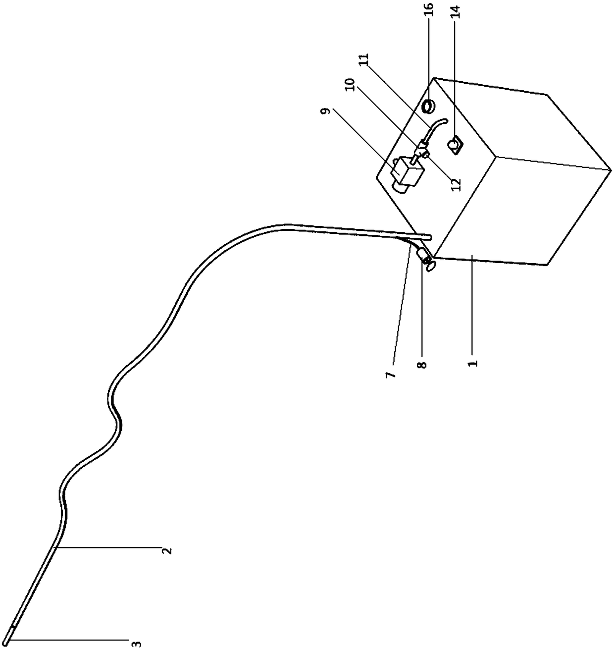 Rapid drainage device for ICU nursing