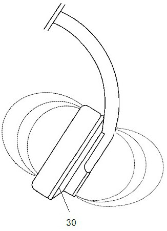 A kind of antenna device and bluetooth earphone