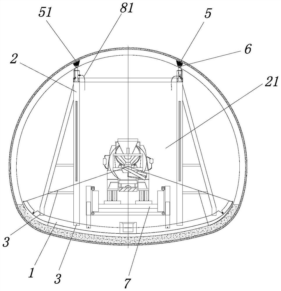 Anti-floating inverted arch formwork system