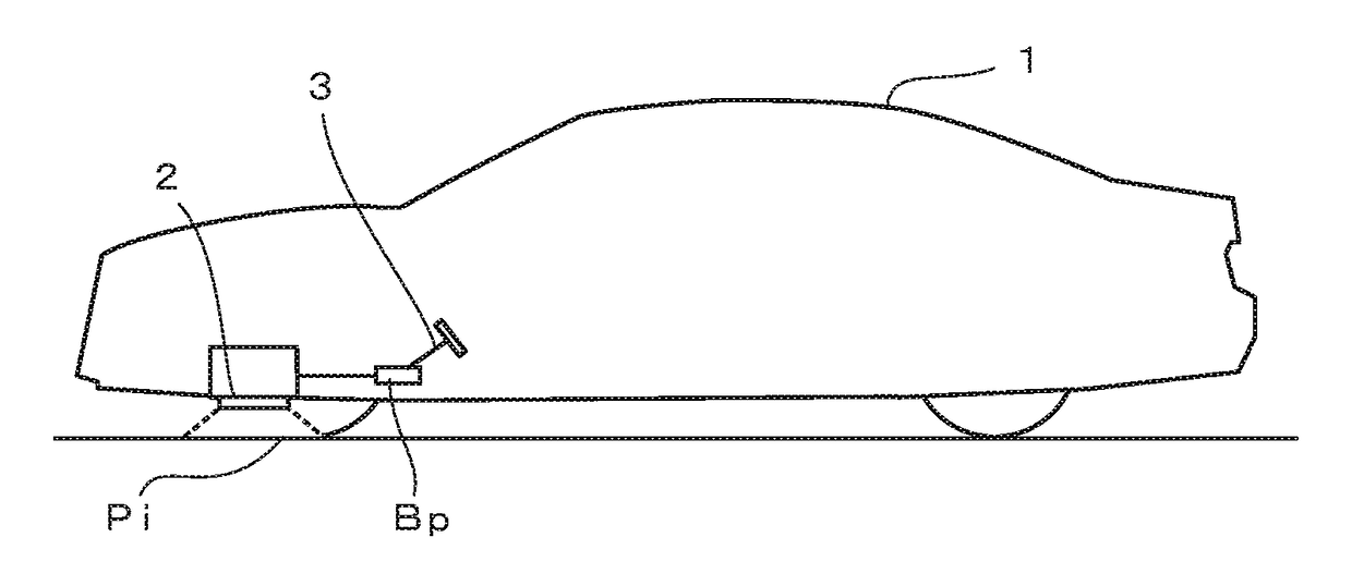 Display device of operation state of automobile brake
