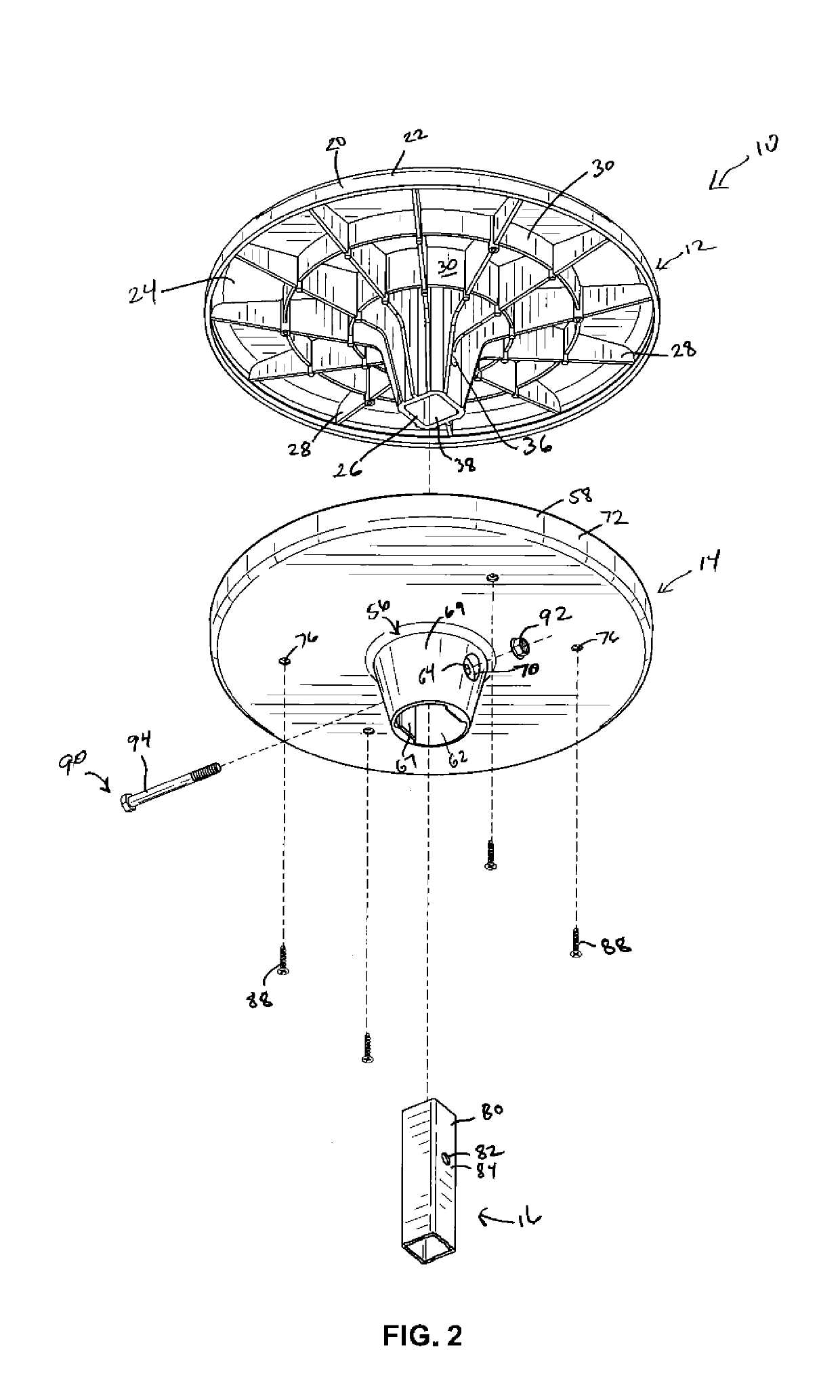 Seating Device Having a Support Member