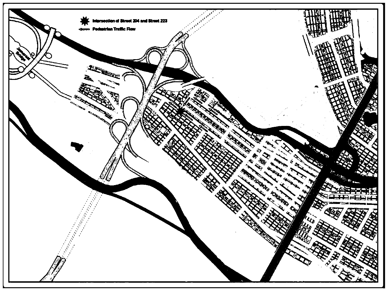 T-junction crowd evacuation stability prediction method and prediction device