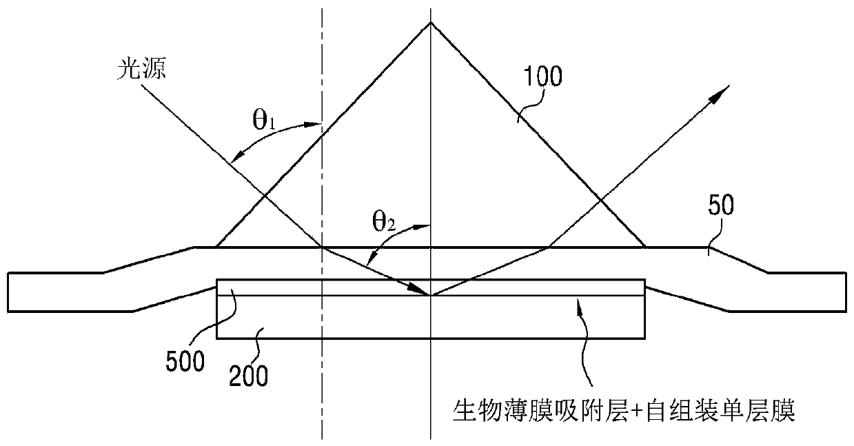 Liquid immersion micro-channel measurement device and measurement method which are based on trapezoidal incident structure prism incident-type silicon
