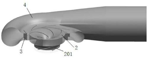 Medium-specific-rotation-speed double-outlet volute pump