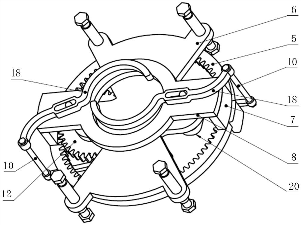 An automatic grabbing and lifting device in a reactor