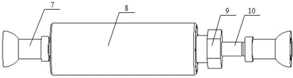 Space docking error compensation mechanism of carrier rocket connector system