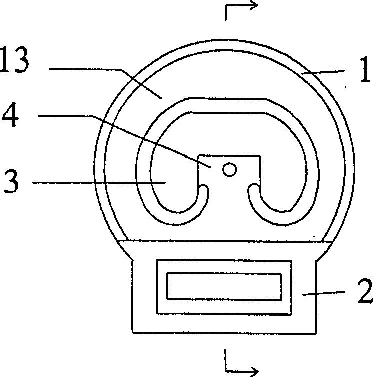 Non-aerated tire piece combined tire