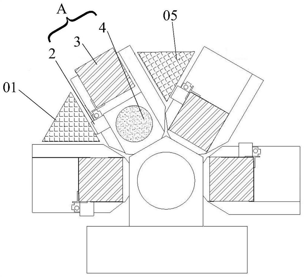 The loading and unloading device of the medium window and the process chamber