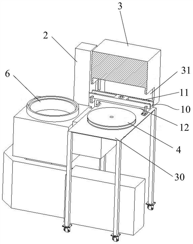 The loading and unloading device of the medium window and the process chamber