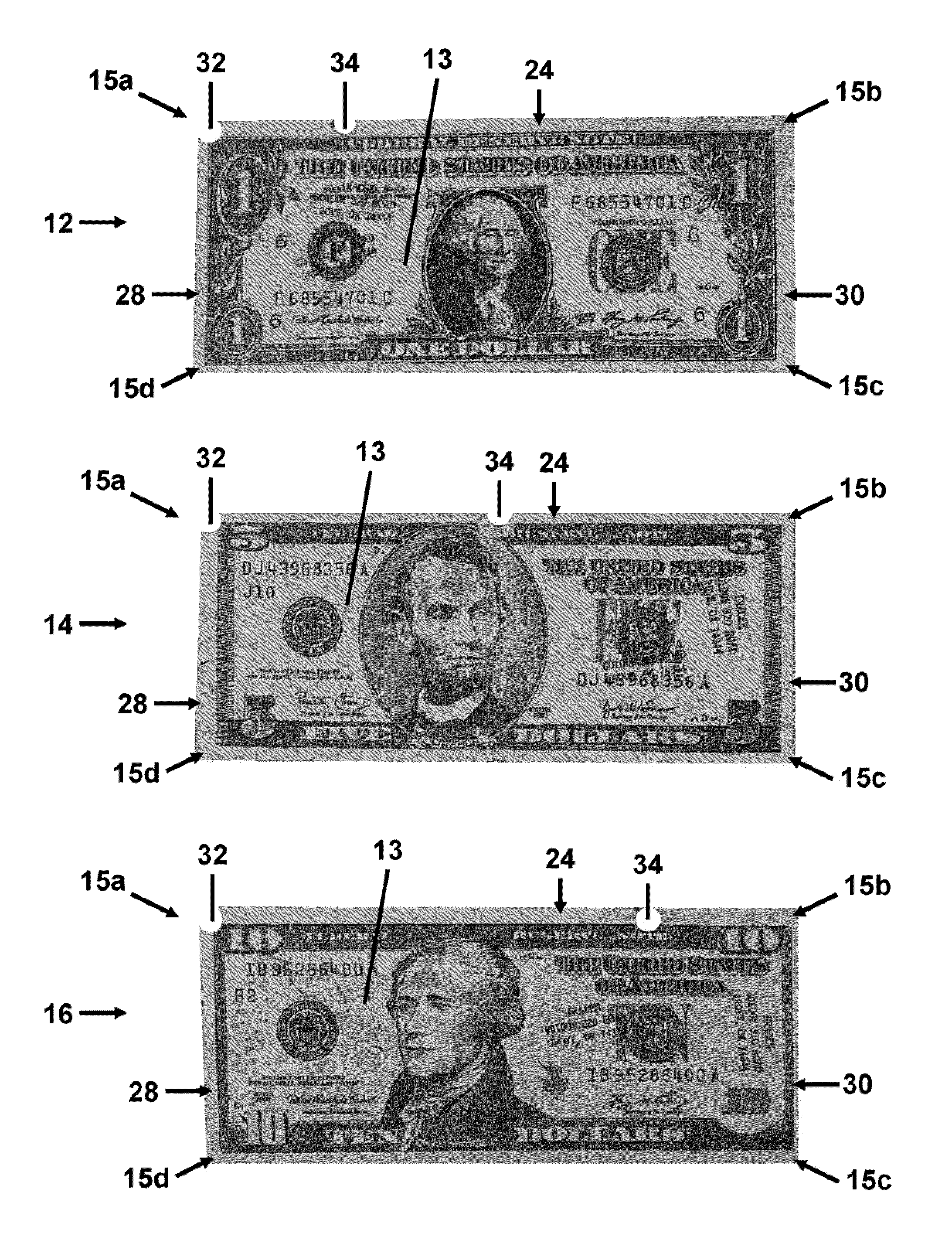 System and Method for Tactile Currency Identification