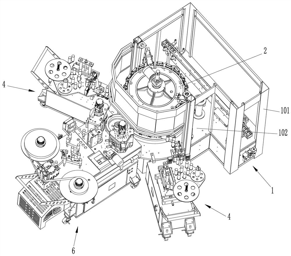 A lifting mechanism, hot melt adhesive label station trolley and combined labeling machine