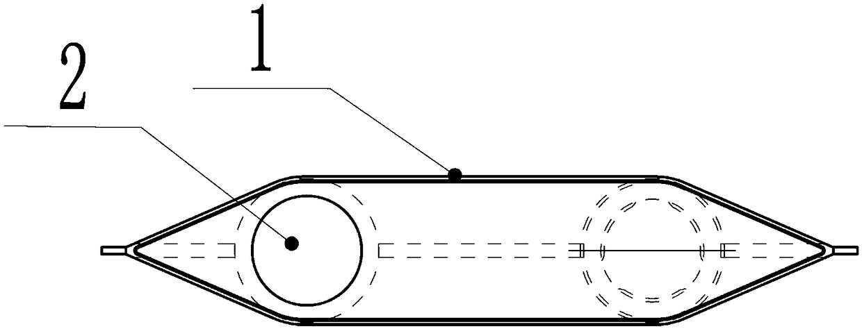 Double interface of tearable film for soft infusion bag