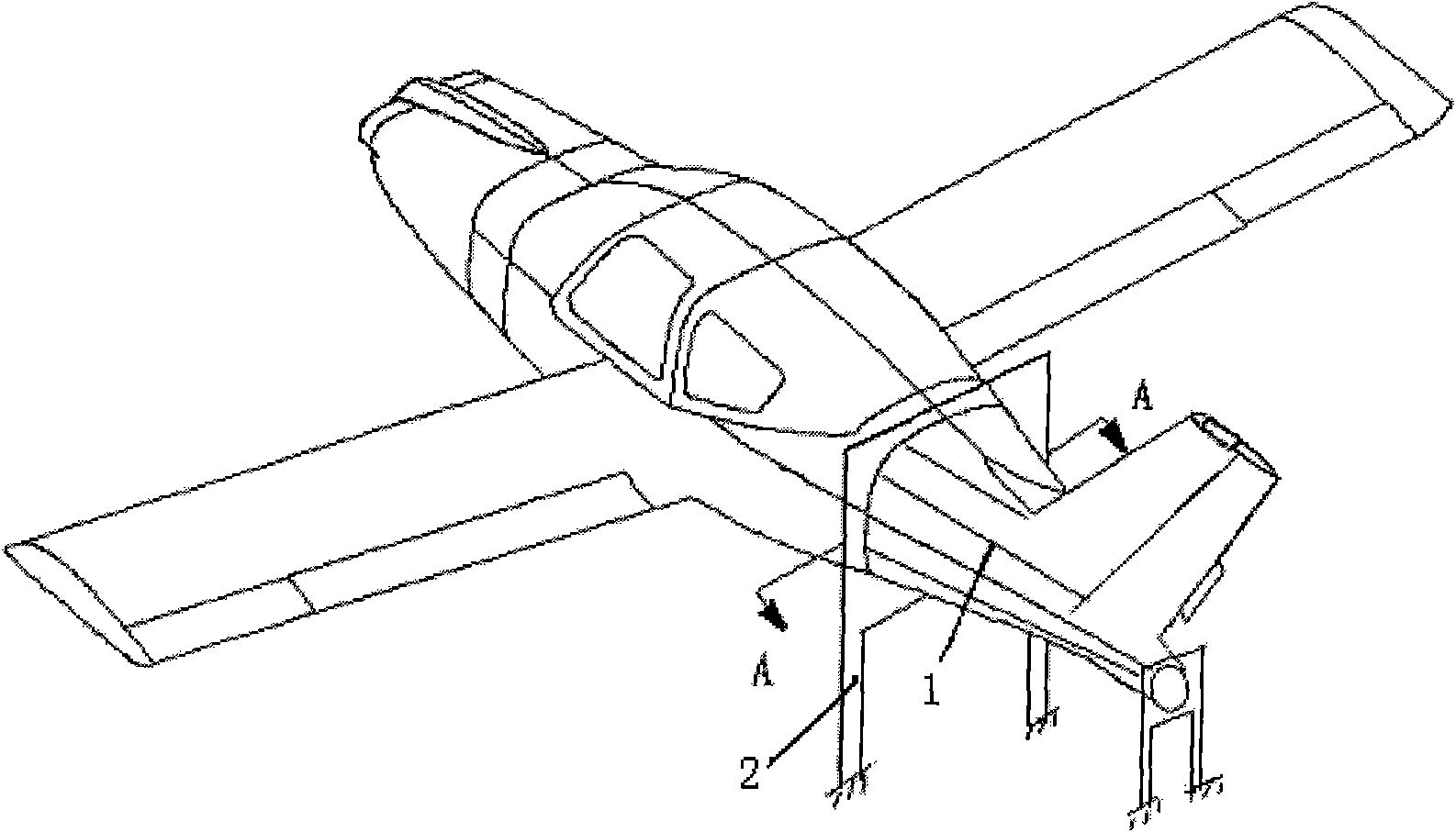 Method for supporting static test for light-aircraft fore fuselages