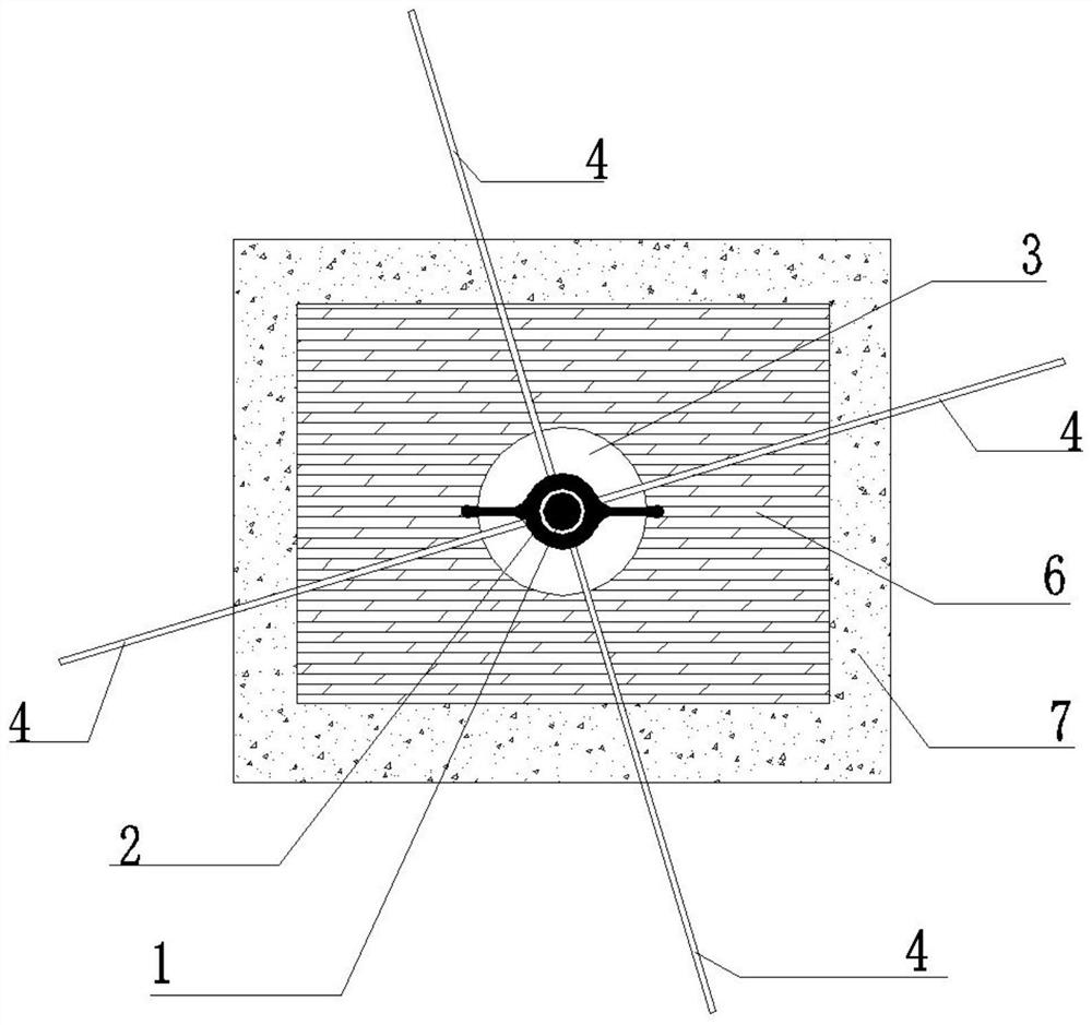 Reinforcement tool for floor hole hanging mold and construction method thereof