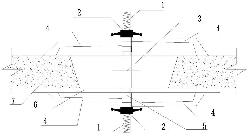 Reinforcement tool for floor hole hanging mold and construction method thereof