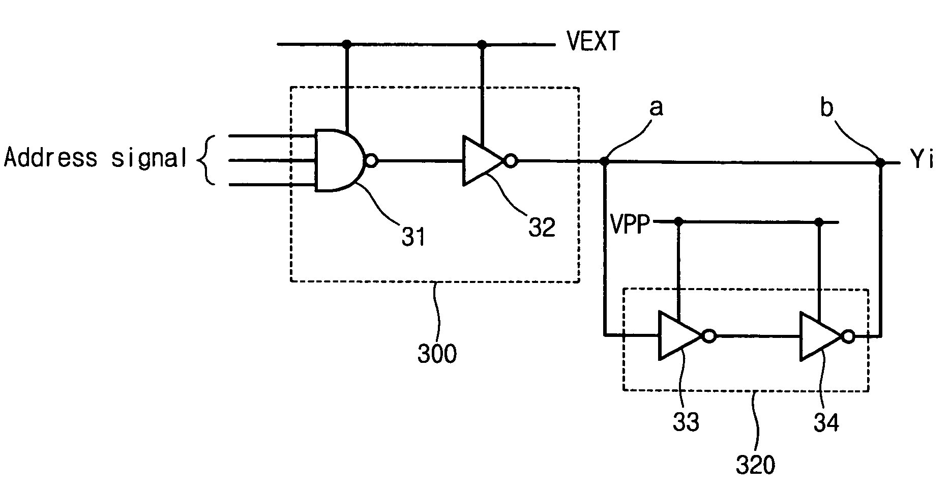 Device for generating a bit line selection signal of a memory device