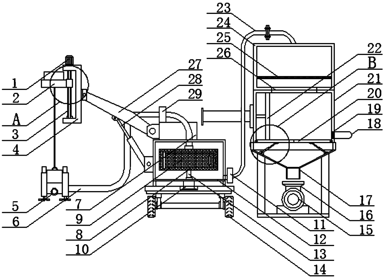 Environment-friendly sewage and sludge separation device